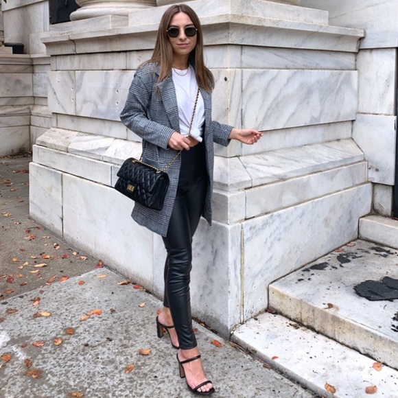 NEW! Grey & Black Plaid Jacket Blazer - Picture 2 of 3